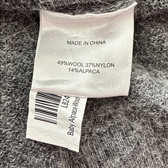 QUINCE BABY ALPACA-WOOL DIAMOND STITCH CREW - Picture 7 of 7